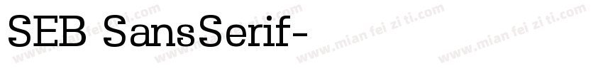 SEB SansSerif字体转换